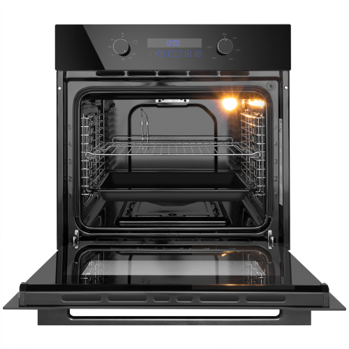 Шкаф духовой газовый MAUNFELD MOGS703B2, с электрическим грилем встраиваемый