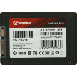 Накопитель SSD Kingspec SATA III 2Tb P3-2TB 2.5"