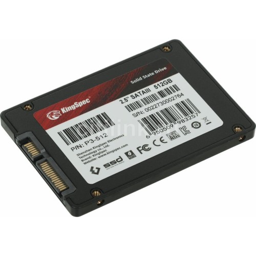 Накопитель SSD Kingspec SATA III 512Gb P3-512 2.5"