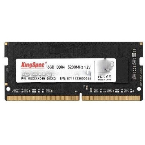 Память DDR4 16Gb 3200MHz Kingspec KS3200D4N12016G RTL SO-DIMM 204-pin 1.35В