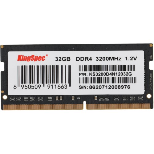 Память DDR4 32Gb 3200MHz Kingspec KS3200D4N12032G RTL SO-DIMM 204-pin 1.35В