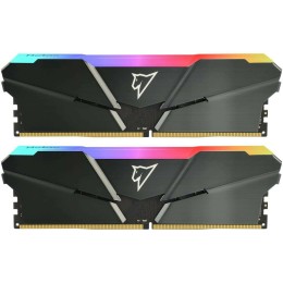 Модуль памяти DDR 4 DIMM 16Gb (8Gbx2) PC21300, 2666Mhz, Netac Shadow NTSRD4P26DP-16E, RGB, C19 Grey, с радиатором
