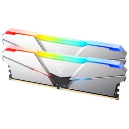 Модуль памяти DDR 5 DIMM 32Gb (16Gbx2), 4800Mhz, Netac NTSRD5P48DP-32S, RGB, CL40, Silver
