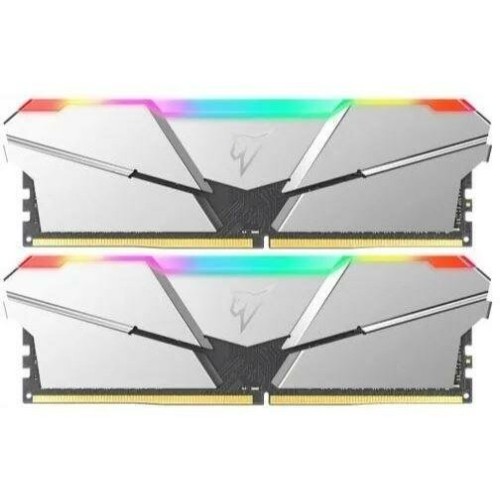 Модуль памяти DDR 5 DIMM 32Gb (16Gbx2), 4800Mhz, Netac NTSRD5P48DP-32S, RGB, CL40, Silver