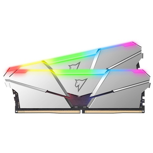 Модуль памяти DDR 5 DIMM 32Gb (16Gbx2), 4800Mhz, Netac NTSRD5P48DP-32S, RGB, CL40, Silver