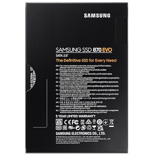 Накопитель SSD Samsung 250Gb 870 EVO MZ-77E250B/EU