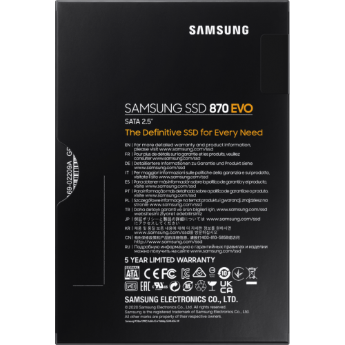 Накопитель SSD Samsung 1Tb 870 EVO Series MZ-77E1T0B/EU