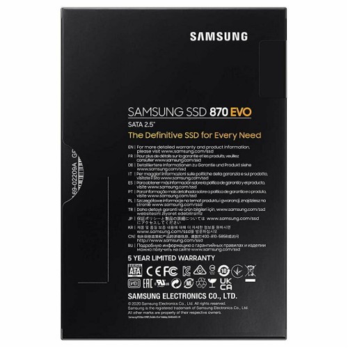 Накопитель SSD Samsung 1Tb 870 EVO Series MZ-77E1T0B/EU
