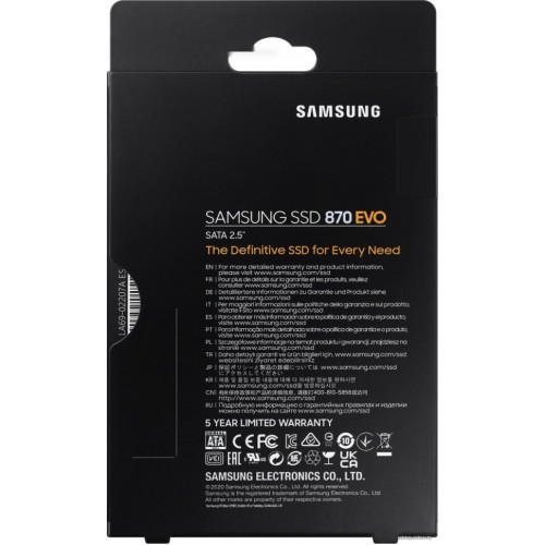 Накопитель SSD Samsung 1Tb 870 EVO Series MZ-77E1T0B/EU
