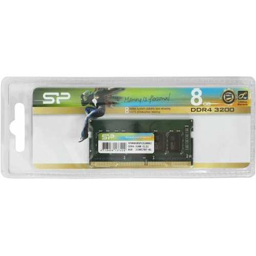 Модуль памяти Silicon Power 8GB 3200МГц DDR4 CL22 SODIMM 1Gx8 SR