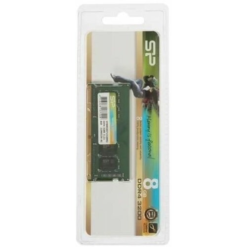 Модуль памяти Silicon Power 8GB 3200МГц DDR4 CL22 SODIMM 1Gx8 SR
