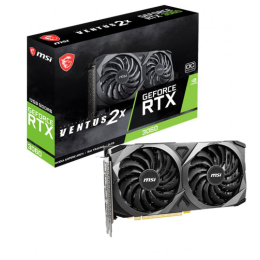 Видеокарта MSI PCI-E 4.0 RTX 3060 VENTUS 2X 12G NVIDIA GeForce RTX 3060 12288Mb 192 GDDR6 1680/15000 HDMIx1 DPx3 HDCP Ret