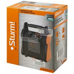 Тепловентилятор Sturm! FH2034CQ 2000Вт черный/оранжевый