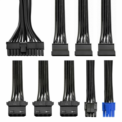 Блок питания 400W ExeGate 80 PLUS® 400PPH-LT (ATX, APFC, КПД 82% (80 PLUS), 12cm fan, 24pin, (4+4)pin, PCIe, 5xSATA, 3xIDE, black, Color Box)