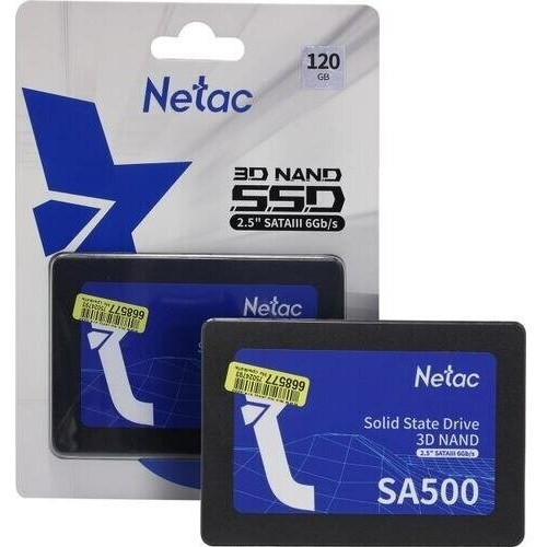 Накопитель SSD Netac 120GB 2,5" SATA-III SA500 NT01SA500-120-S3X TLC