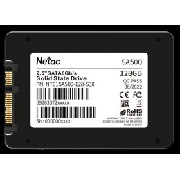 Накопитель SSD Netac 128GB 2,5" SATA-III SA500 NT01SA500-128-S3X TLC