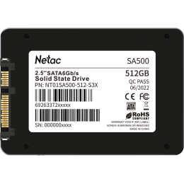 Накопитель SSD Netac 512GB SATA-III SA500 NT01SA500-512-S3X  2,5" TLC