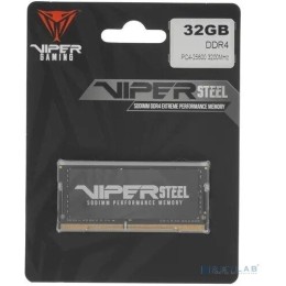 Память DDR4 32Gb 3200MHz Patriot PVS432G320C8S Steel Series RTL PC4-25600 CL22 SO-DIMM 260-pin 1.2В single rank
