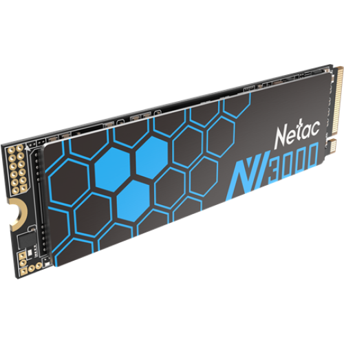 Накопитель SSD M.2 Netac 2.0Tb NV3000 Series <NT01NV3000-2T0-E4X> Retail (PCI-E 3.0 x4, up to 3100/2100MBs, 3D NAND, 1200TBW, NVMe 1.3, 22х80mm, heatsink)