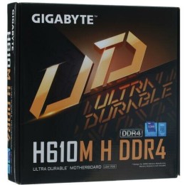 Материнская плата Gigabyte H610M H DDR4 Soc-1700 Intel H610 2xDDR4 mATX AC`97 8ch(7.1) GbLAN+VGA+HDMI