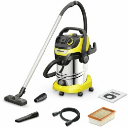 Строительный пылесос Karcher WD 6 P S V-30/6/22/T 1300Вт (уборка: сухая/сбор воды) желтый
