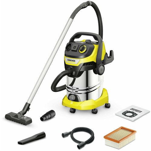 Строительный пылесос Karcher WD 6 P S V-30/6/22/T 1300Вт (уборка: сухая/сбор воды) желтый