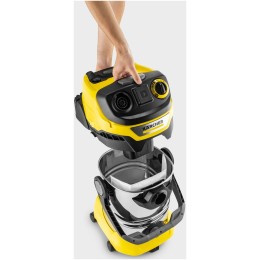 Строительный пылесос Karcher WD 6 P S V-30/6/22/T 1300Вт (уборка: сухая/сбор воды) желтый