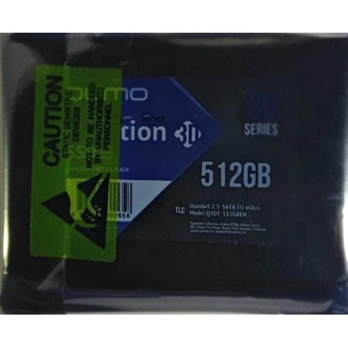 Накопитель SSD 512GB PCIe Gen3x4 NVMe 1.3 M2 2280 QUMO Novation TLC 3D (Q3DT-512GSMSY-NM2) R/W 2100/1650 MB/s (SM2263XT) 4K-64 r/w 175/240К IOPS