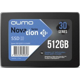 Накопитель SSD 512GB PCIe Gen3x4 NVMe 1.3 M2 2280 QUMO Novation TLC 3D (Q3DT-512GSMSY-NM2) R/W 2100/1650 MB/s (SM2263XT) 4K-64 r/w 175/240К IOPS