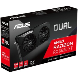 Видеокарта Asus PCI-E 4.0 DUAL-RX6650XT-O8G AMD Radeon RX 6650XT 8192Mb 128 GDDR6 2447/17500 HDMIx1 DPx3 HDCP Ret