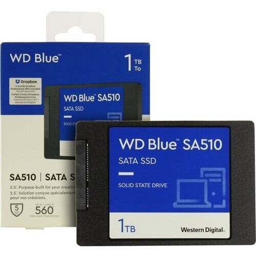Накопитель SSD SATA2.5" 1TB BLUE SA510 WDS100T3B0A WDC