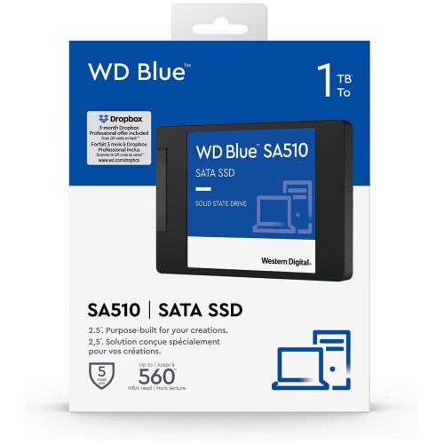 Накопитель SSD SATA2.5" 1TB BLUE SA510 WDS100T3B0A WDC