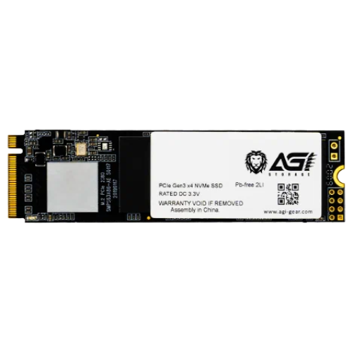 Твердотельный накопитель M.2 2280 1TB AGI AI198 Client SSD PCIe Gen3x4 with NVMe, 2000/1690, IOPS 214/243K, MTBF 1.6M, 3D NAND TLC, 400TBW, 0,37DWPD, RTL (610347) {100}