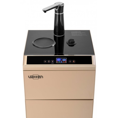 Кулер VATTEN L49QEAT Tea Bar, напольный c чайником, ОХЛАЖДЕНИЕ ЭЛЕКТРОННОЕ, шкаф, 1 кран, 5