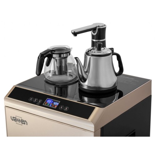 Кулер VATTEN L49QEAT Tea Bar, напольный c чайником, ОХЛАЖДЕНИЕ ЭЛЕКТРОННОЕ, шкаф, 1 кран, 5