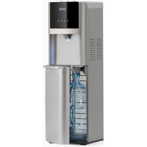 Кулер AEL LC-AEL-809a, напольный, НАГРЕВ/ОХЛАЖДЕНИЕ КОМПРЕССОРНОЕ, 1 кран, серебро, 00060