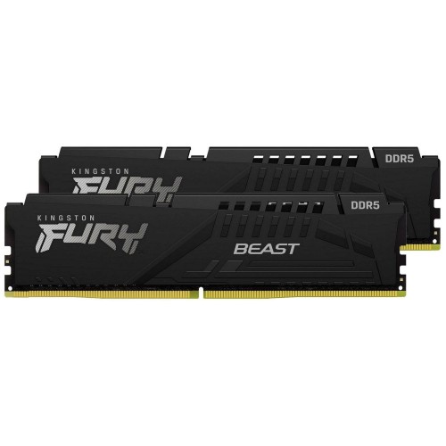 Модуль памяти DDR 5 DIMM 16Gb PC41600, 5200Mhz, Kingston FURY Beast Black CL40 (Kit of 2) (KF552C40BBK2-16) (retail)