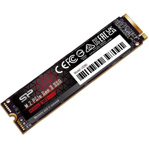 Накопитель SSD M.2 Silicon Power 1.0TB UD80 <SP01KGBP34UD8005> (PCI-E 3.0 х4, up to 3400/3000MBs, 3D TLC, NVMe 1.3, 600TBW, 22х80mm)
