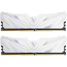 Модуль памяти DDR 4 DIMM 32Gb (16Gbx2)  PC25600, 3200Mhz, Netac Shadow II NTSWD4P32DP-32W   C16 White, с радиатором