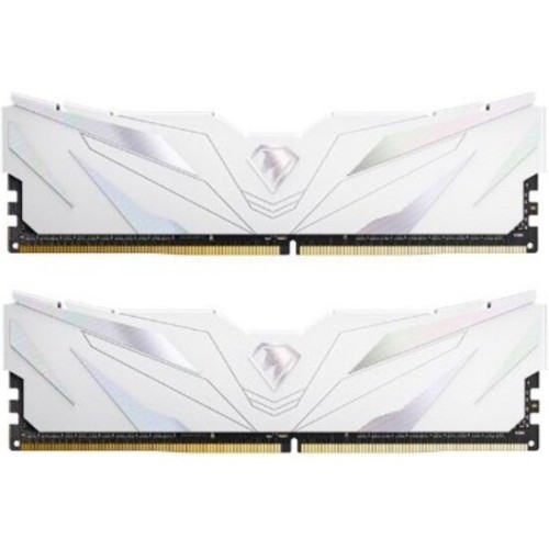 Модуль памяти DDR 4 DIMM 32Gb (16Gbx2)  PC25600, 3200Mhz, Netac Shadow II NTSWD4P32DP-32W   C16 White, с радиатором