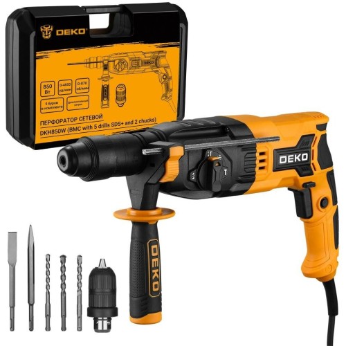 Перфоратор Deko DKH850W патрон:SDS-plus