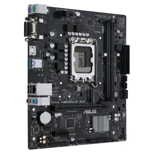 Материнская плата ASUS PRIME H610M-R D4-SI White Box Soc-1700 Intel H610 2xDDR4 mATX AC`97 8ch(7.1) GbLAN+VGA+DVI+HDMI