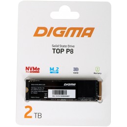 Накопитель SSD Digma PCI-E 4.0 x4 2Tb DGST4002TP83T Top P8 M.2 2280