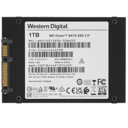 Накопитель WD SSD Black SN770 NVMe, 1.0TB, M.2(22x80mm), NVMe, PCIe 4.0 x4, 3D TLC, R/W 5150/4900MB/s, IOPs 740 000/800 000, TBW 600, DWPD 0.3 (12 мес.)