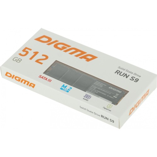 Накопитель SSD Digma SATA III 512Gb DGSR1512GS93T Run S9 M.2 2280