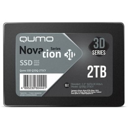 Накопитель SSD 2TB PCIe Gen3x4 NVMe 1.3 M2 2280 QUMO Novation TLC 3D (SM2262 AB) CDM r/w 3333/2743 MB/s, 4K-64 303K/265K IOPS, TBW 700, 2GB DRAM (Q3DT-2TSCSYD-NM2) with DRAM