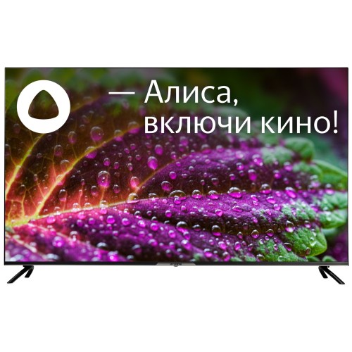 Телевизор HYUNDAI 55" H-LED55BU7003 Яндекс.ТВ Frameless черный Ultra HD 60Hz DVB-T DVB-T2 DVB-C 
