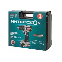 Дрель-шуруповерт Интерскол ДА-10/18В аккум. патрон:быстрозажимной (709.1.2.70)