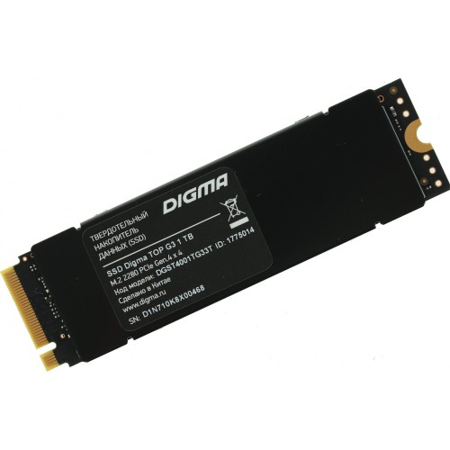 Накопитель SSD Digma PCI-E 4.0 x4 1Tb DGST4001TG33T Top G3 M.2 2280