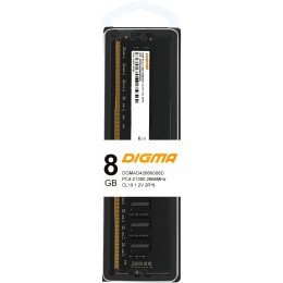 Память DDR4 8Gb 2666MHz Digma DGMAD42666008S RTL PC4-21300 CL19 DIMM 288-pin 1.2В single rank